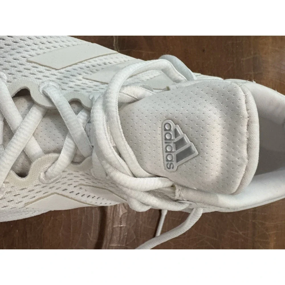 adidas PureBoost 21 Men's 8.5 White Running Shoes GZ3152 Boost Knit‎ Gum
